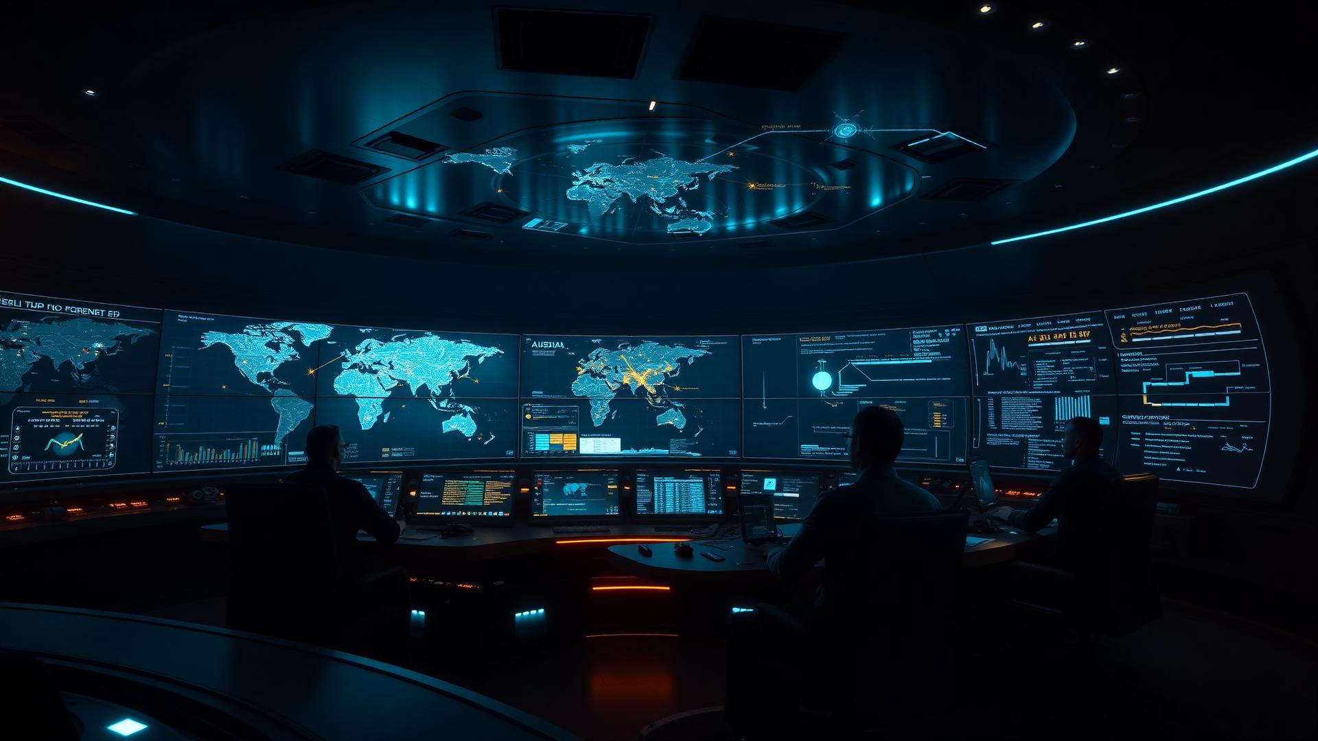 Aurora Global Operations Centre — Indo-Pacific subsea cable map and live network telemetry